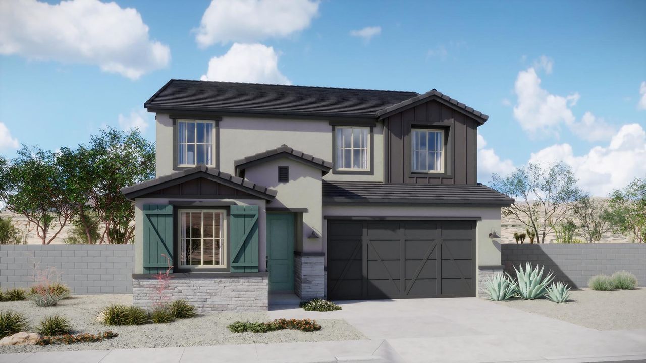 Representative exterior photo of a completed home built from the Virgo by Risewell Homes in Rialta, Mesa, AZ (Image 2).