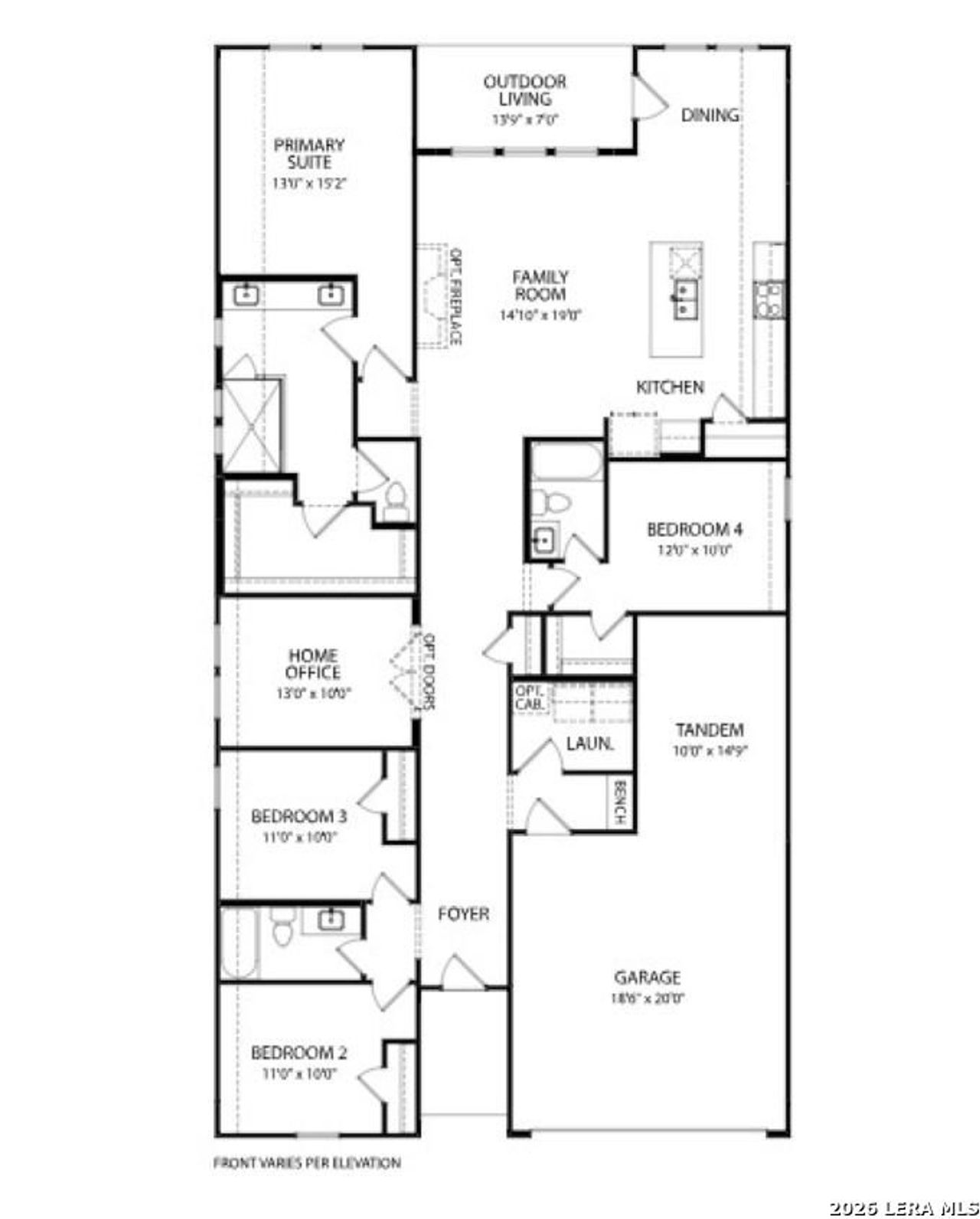 2D floor plan layout of this home in Haby Hill 50s, San Antonio, TX (Image 2). 2D floor plan layout of this home in Haby Hill 50s, San Antonio, TX (Image 2).