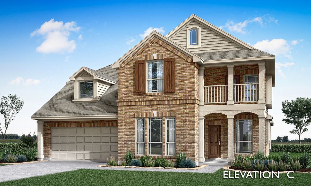 Elevation C. 3,430sf New Home in Melissa, TX
