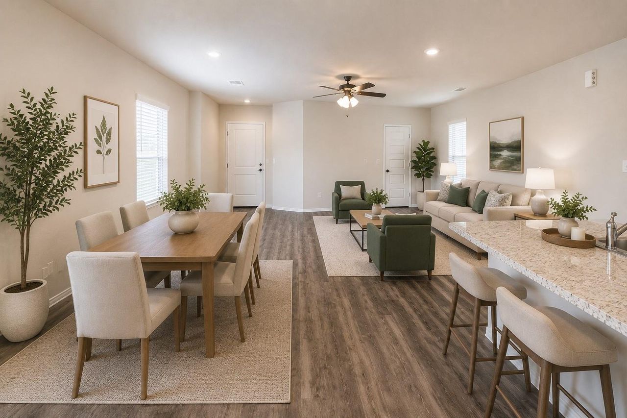 Furnished interior view inside a new home in , Houston (Image 2). Furnished interior view inside a new home in , Houston (Image 2).
