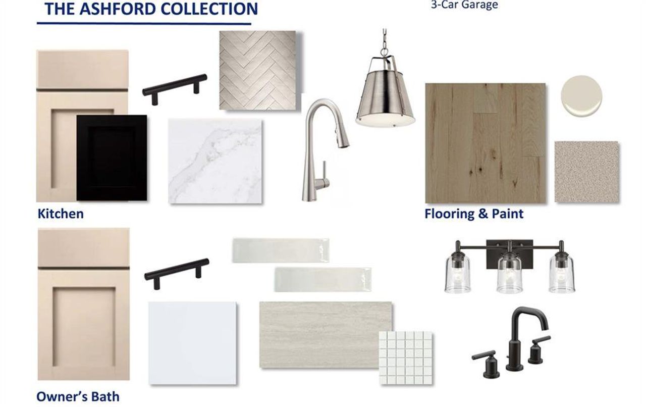 Sample of building materials used in homes in Settingdown Farms, Cumming (Image 2).