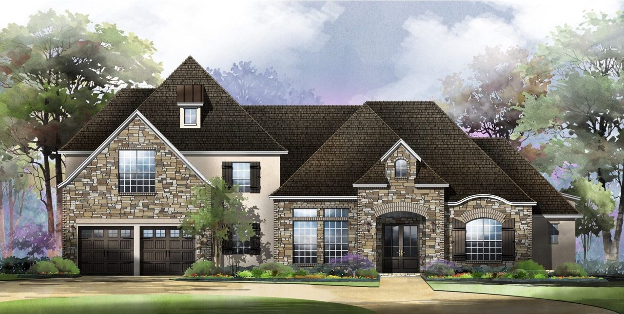 Mitchell Floor Plan Elevation B, Enchanted Bluff, Garden Ridge | Sitterle Homes Mitchell Floor Plan Elevation B, Enchanted Bluff, Garden Ridge | Sitterle Homes