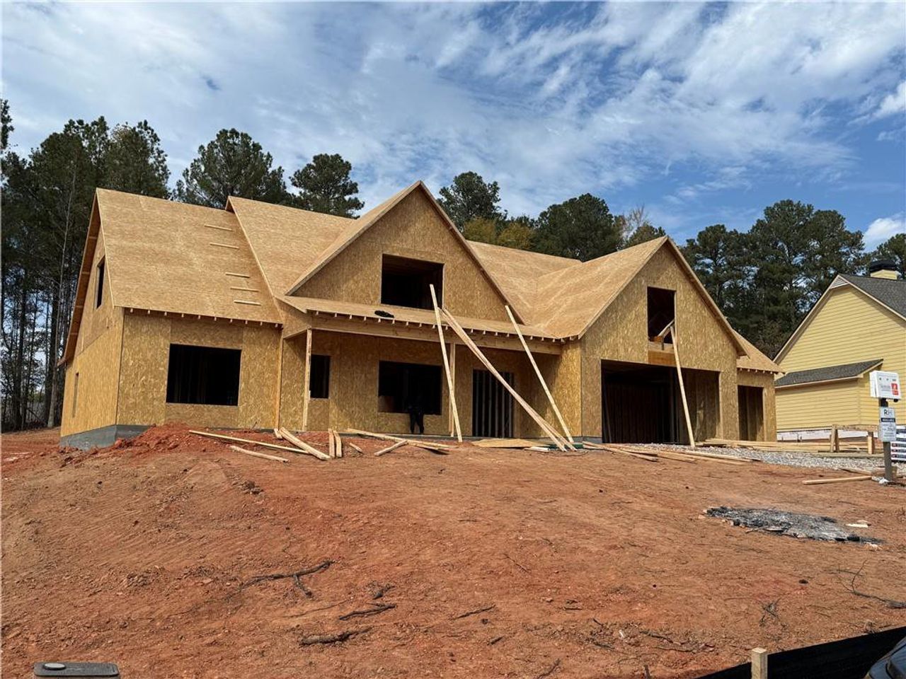 In-progress construction of a new home in Spring Creek, Monroe, GA (Image 2).