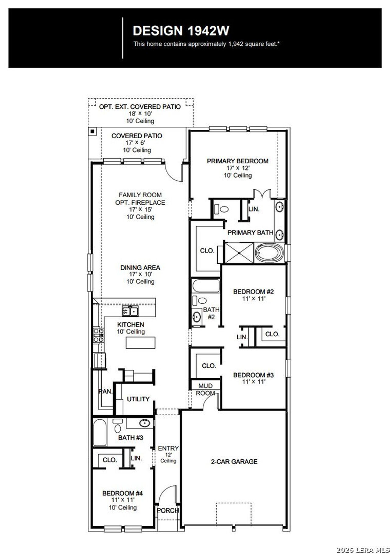 2D floor plan layout of this home in Briggs Ranch, San Antonio, TX (Image 2). 2D floor plan layout of this home in Briggs Ranch, San Antonio, TX (Image 2).