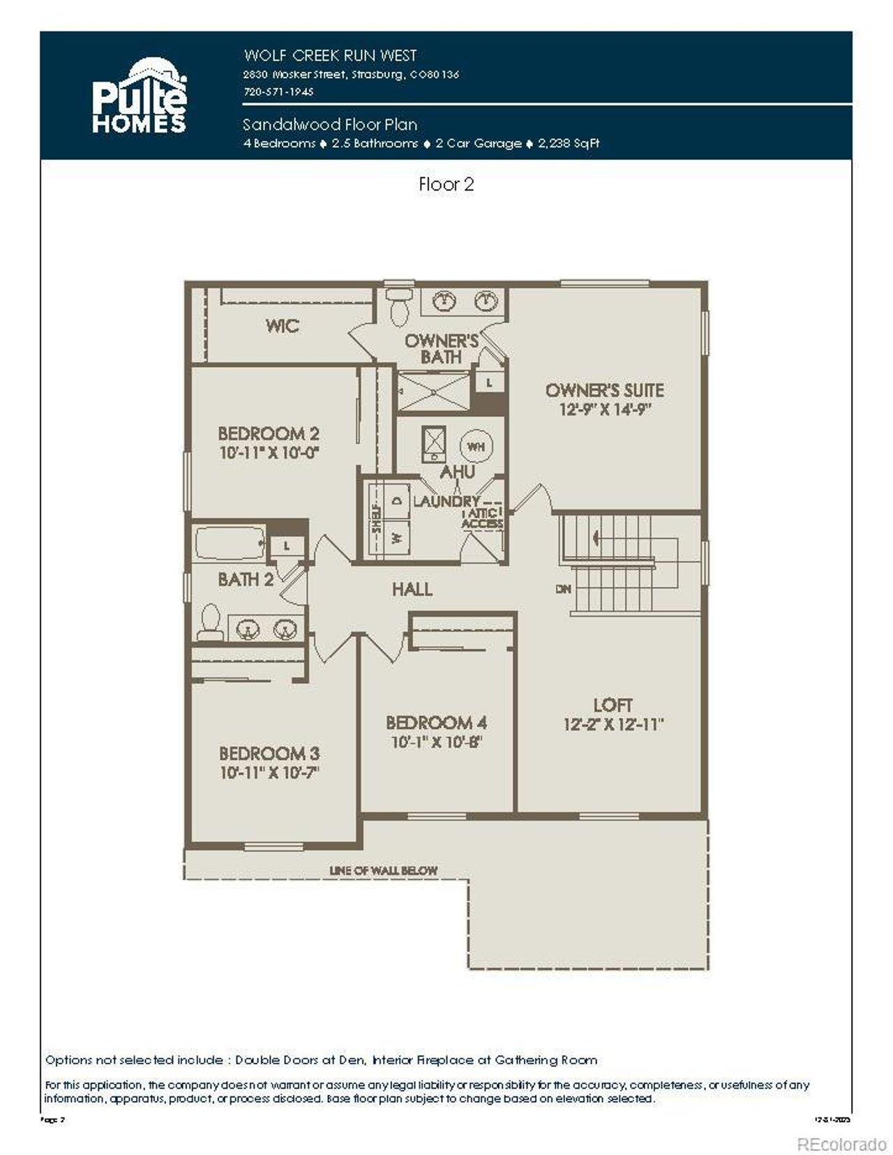 Upper Level Floorplan