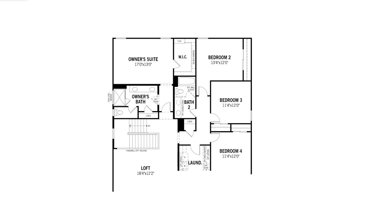 2D floor plan layout of this home in White Tank Vistas, Waddell, AZ (Image 2).
