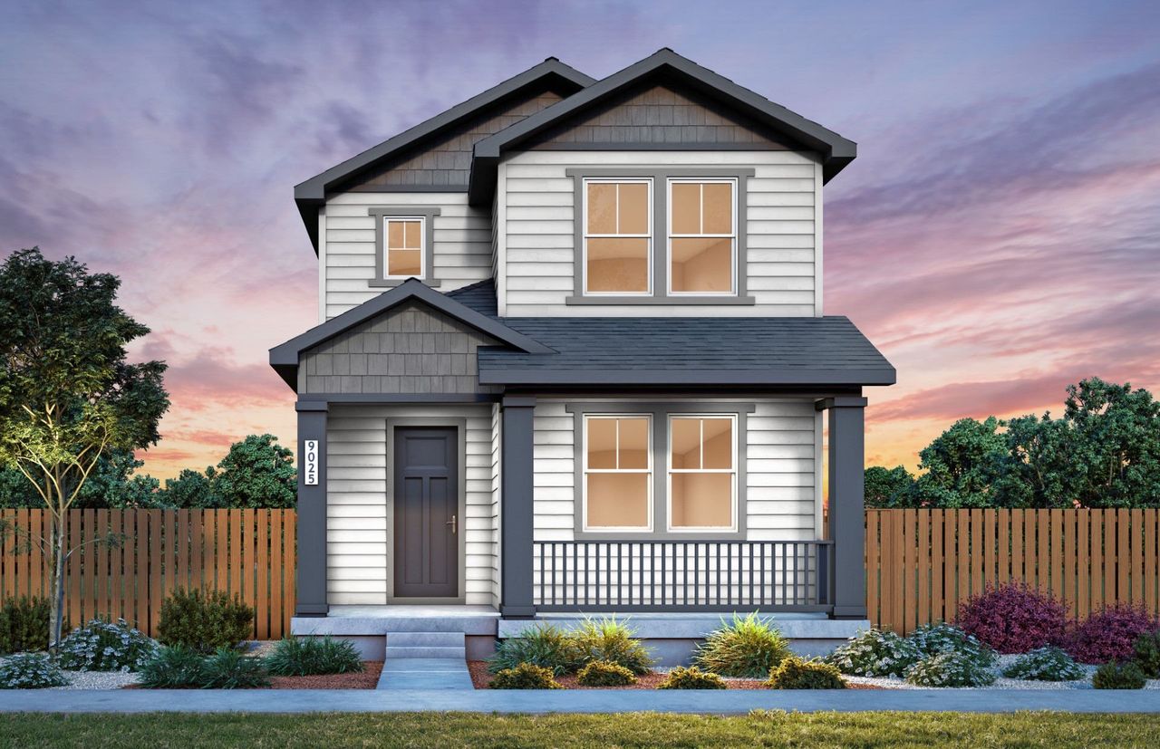 Front exterior of a new home in Barefoot Village, Firestone, CO, highlighting curb appeal (Image 2).