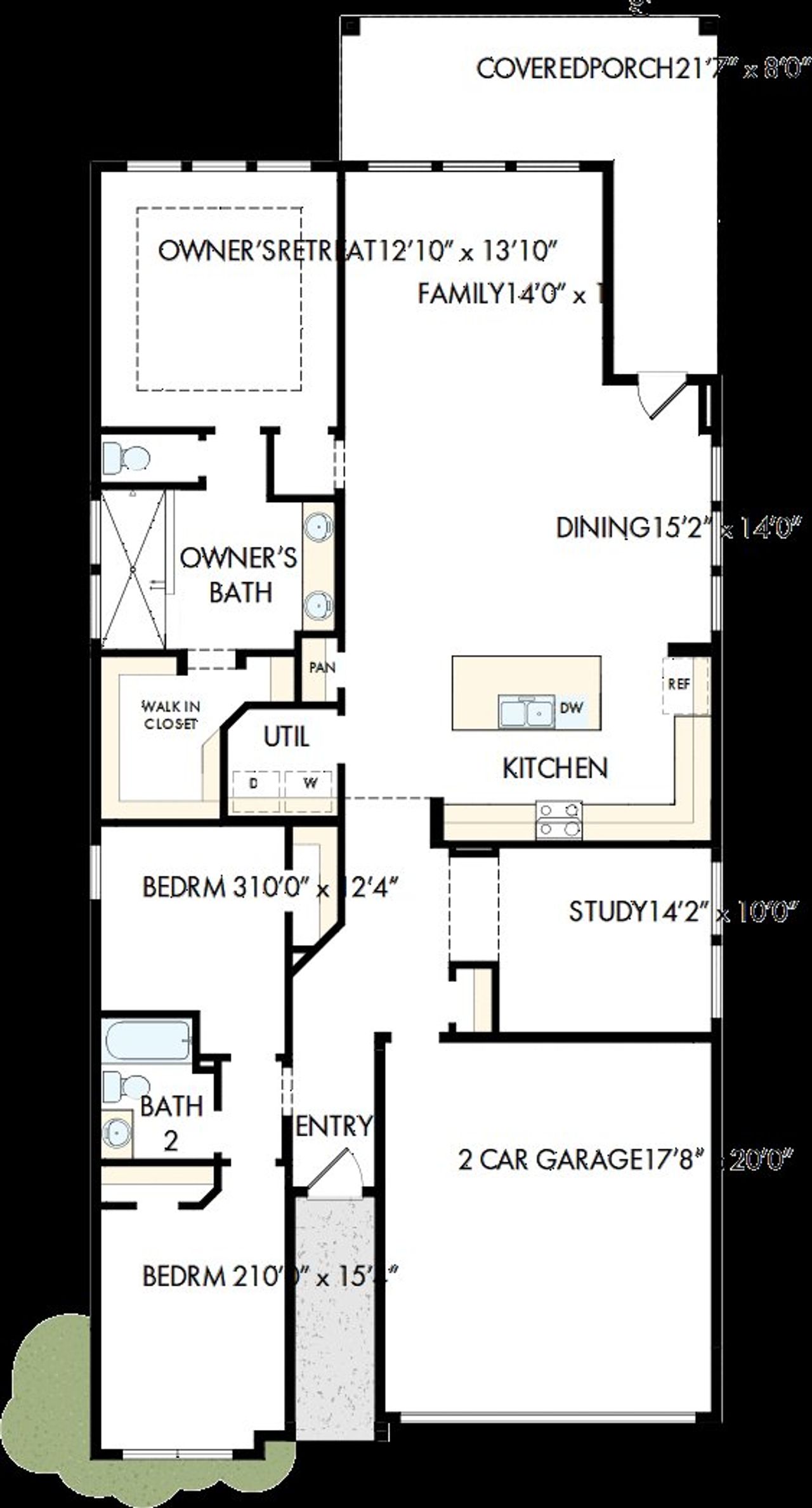 2D floor plan layout of this home in ARTAVIA - Reserve Collection, Conroe, TX (Image 2). 2D floor plan layout of this home in ARTAVIA - Reserve Collection, Conroe, TX (Image 2).