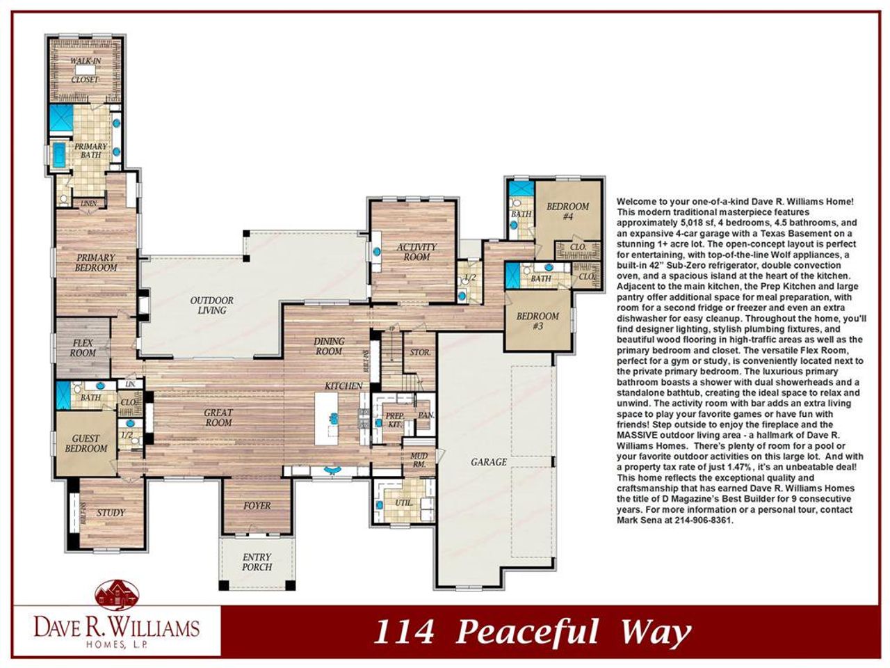 Great open floor plan and living space.