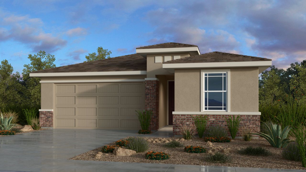 Representative exterior photo of a completed home built from the Hazel by Taylor Morrison in Artisan at Asante Discovery Collection, Surprise, AZ (Image 2).