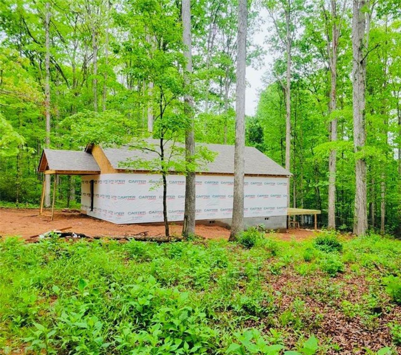 In-progress construction of a new home in , Commerce, GA (Image 2).