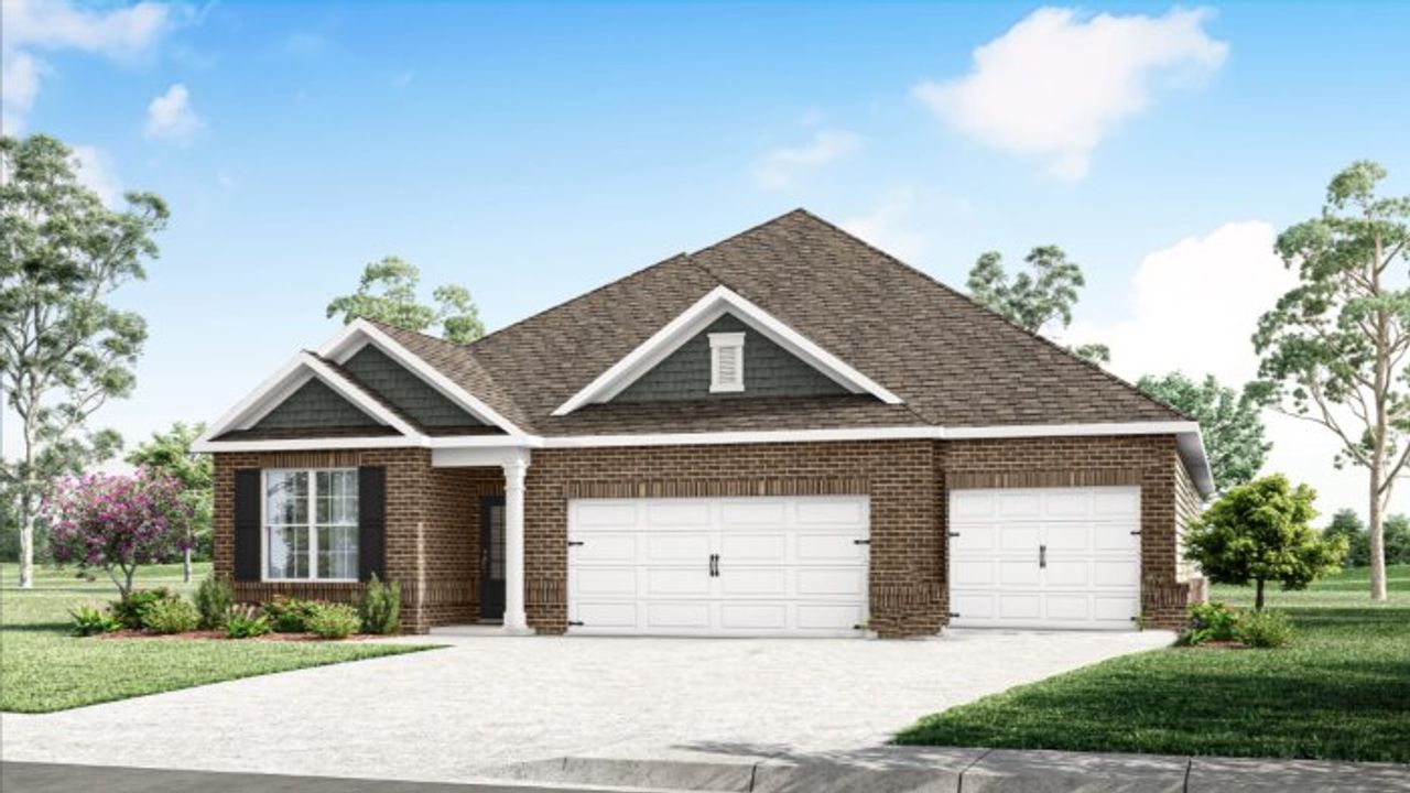 Representative exterior photo of a completed home built from the DENHAM B3 by D.R. Horton in Reserve at Hickory Ridge, Columbia, TN (Image 2).