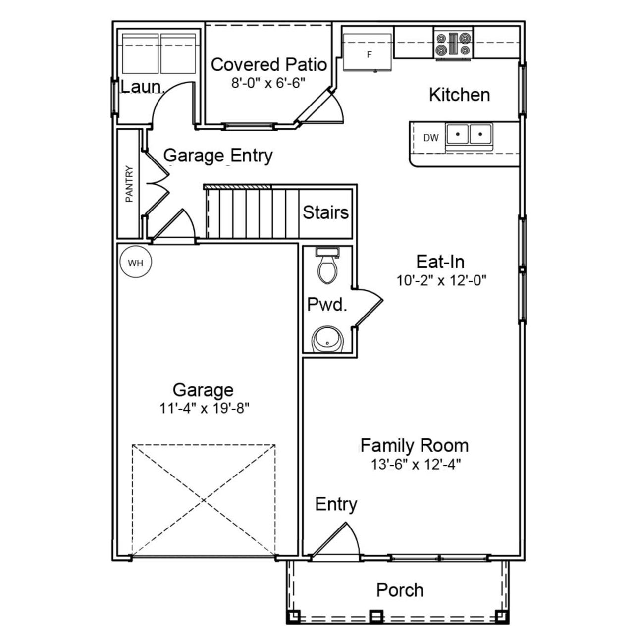 2D floor plan layout of this home in Evergreen, Spartanburg, SC (Image 2).