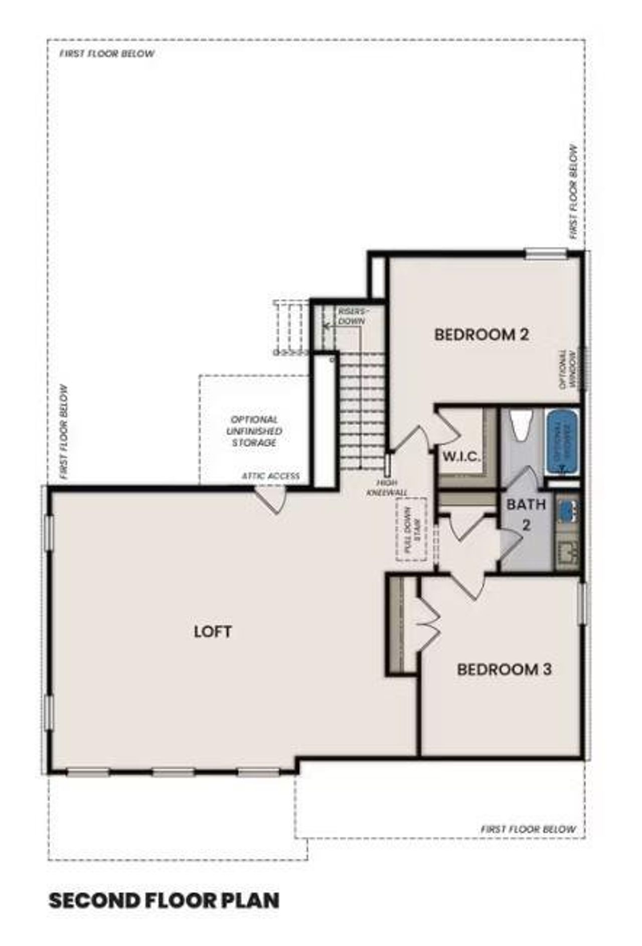 2D floor plan layout of this home in Cedar Farms, Winder, GA (Image 2).