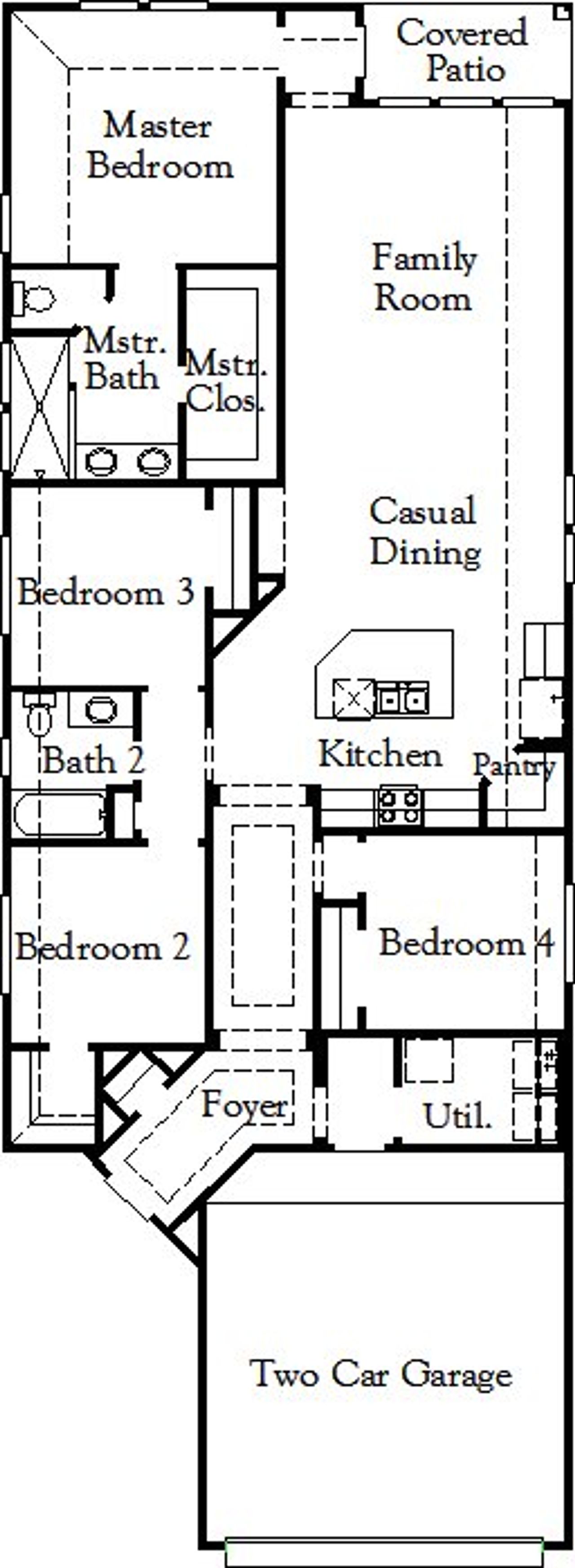 2D floor plan layout of this home in Heartland, Heartland, TX (Image 2).
