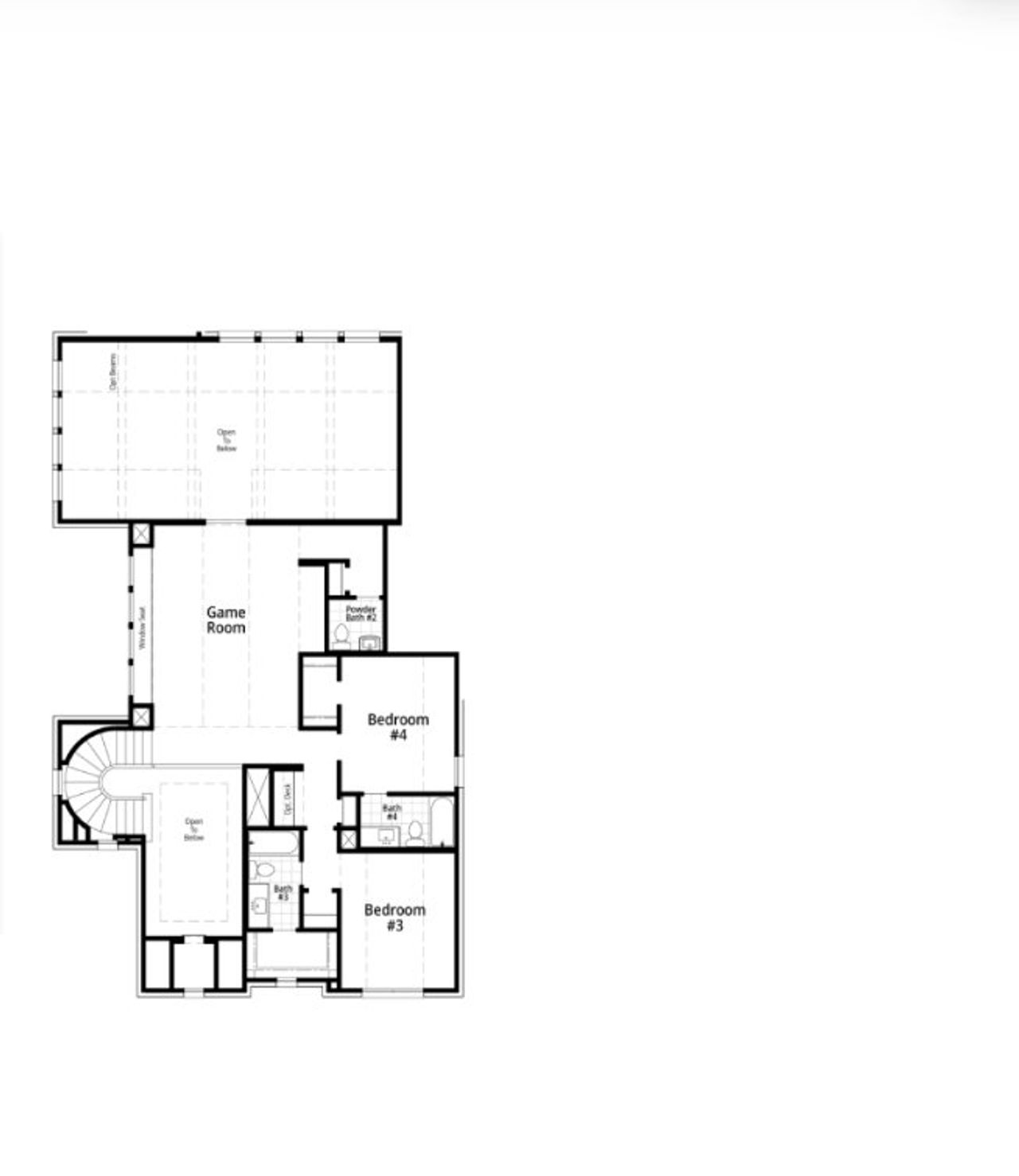 2D floor plan layout for the SienaGR Plan by Highland Homes in Estates at Bristol Valley, Heath, TX (Image 2). 2D floor plan layout for the SienaGR Plan by Highland Homes in Estates at Bristol Valley, Heath, TX (Image 2).