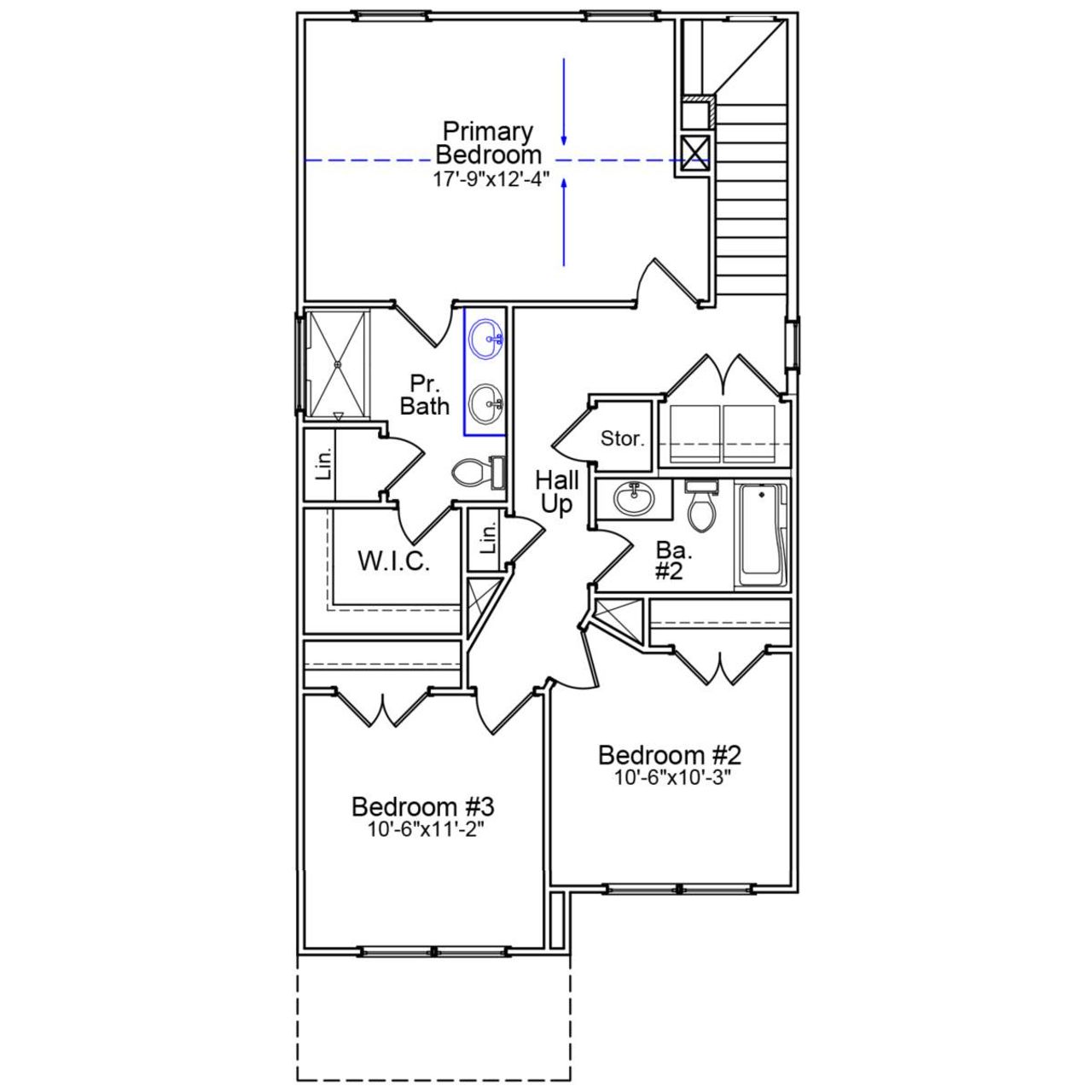 2D floor plan layout of this home in Mayfair Village, Spartanburg, SC (Image 2).