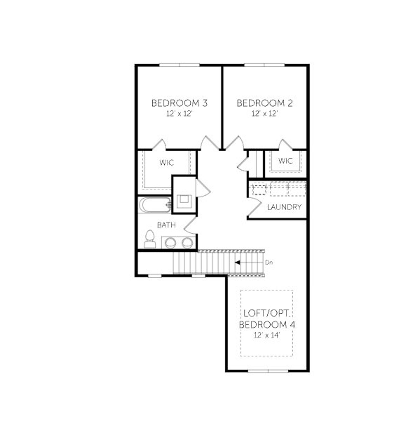 2D floor plan layout of this home in Brook Forest, St. Augustine, FL (Image 2).