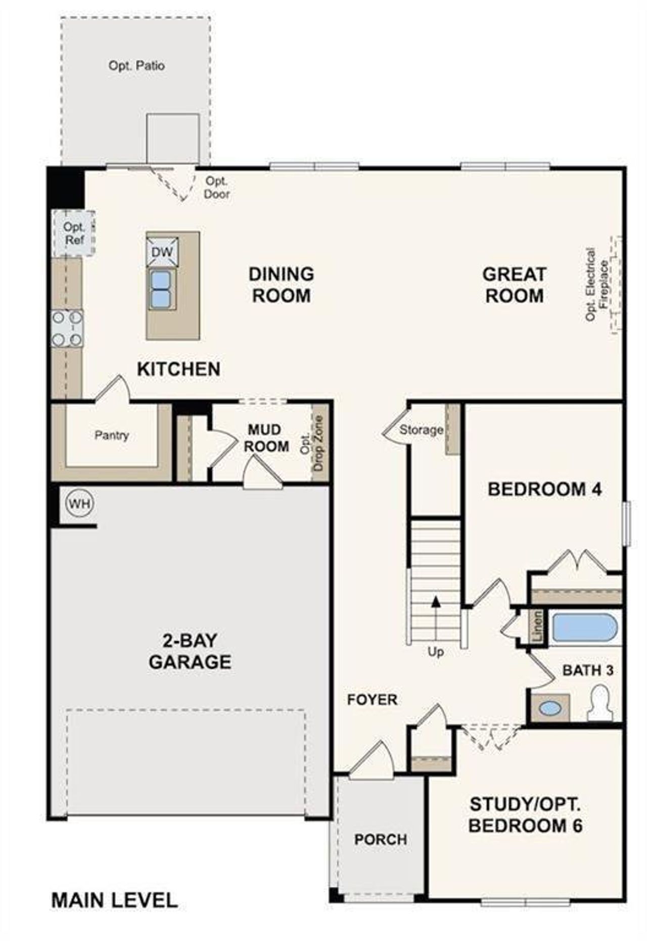 2D floor plan layout of this home in Walker Grove, McDonough, GA (Image 2). 2D floor plan layout of this home in Walker Grove, McDonough, GA (Image 2).