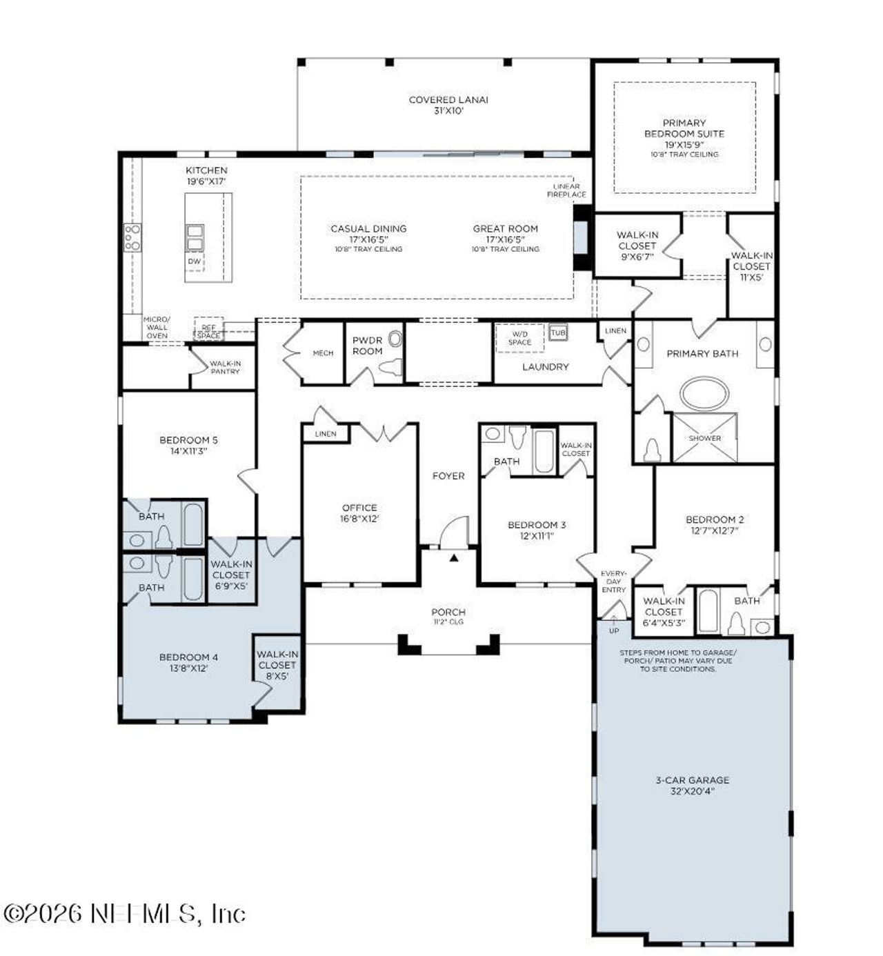 2D floor plan layout of this home in , St. Augustine, FL (Image 2).