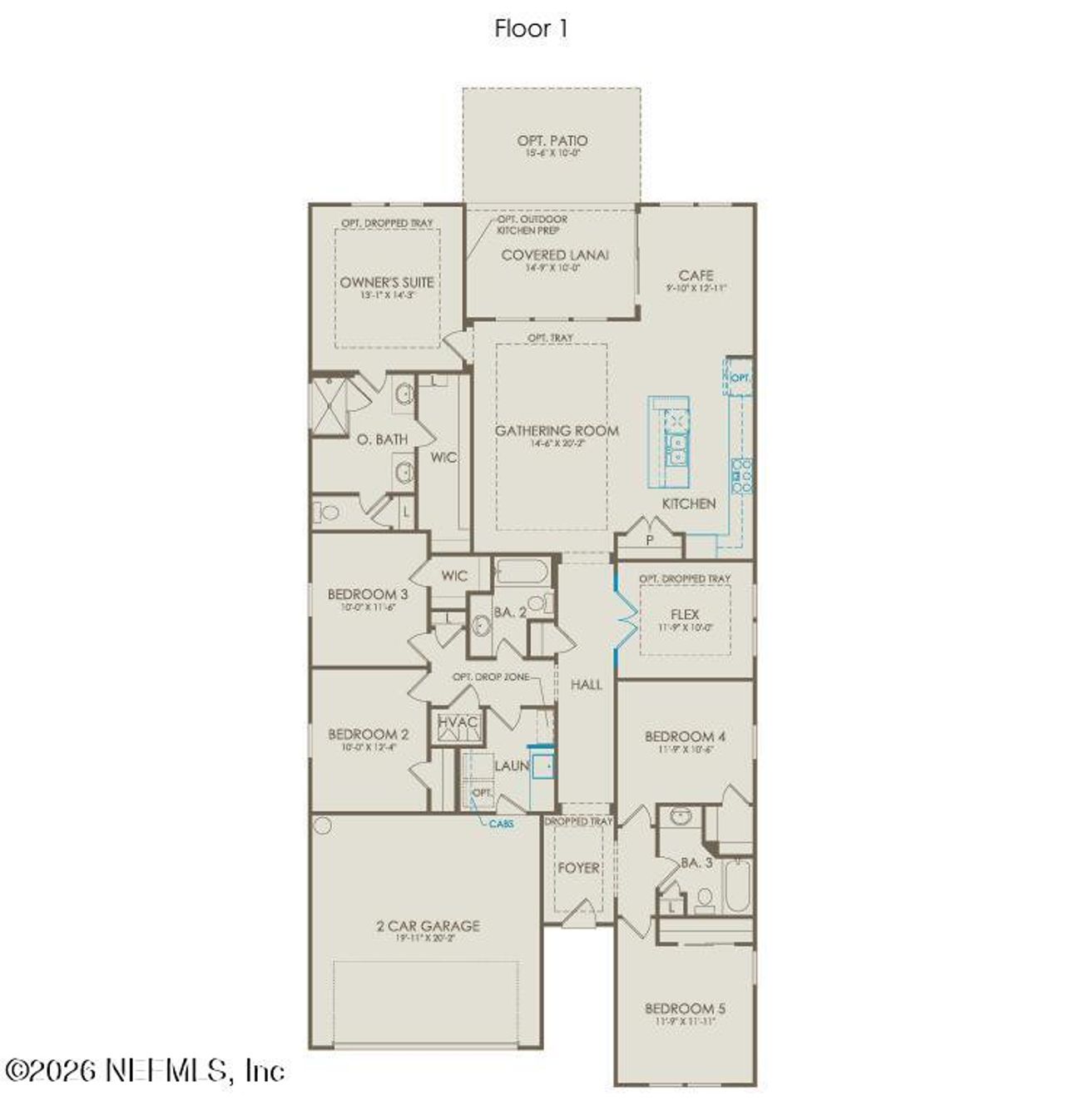 2D floor plan layout of this home in The Landings at Saint Johns, St. Johns, FL (Image 2). 2D floor plan layout of this home in The Landings at Saint Johns, St. Johns, FL (Image 2).