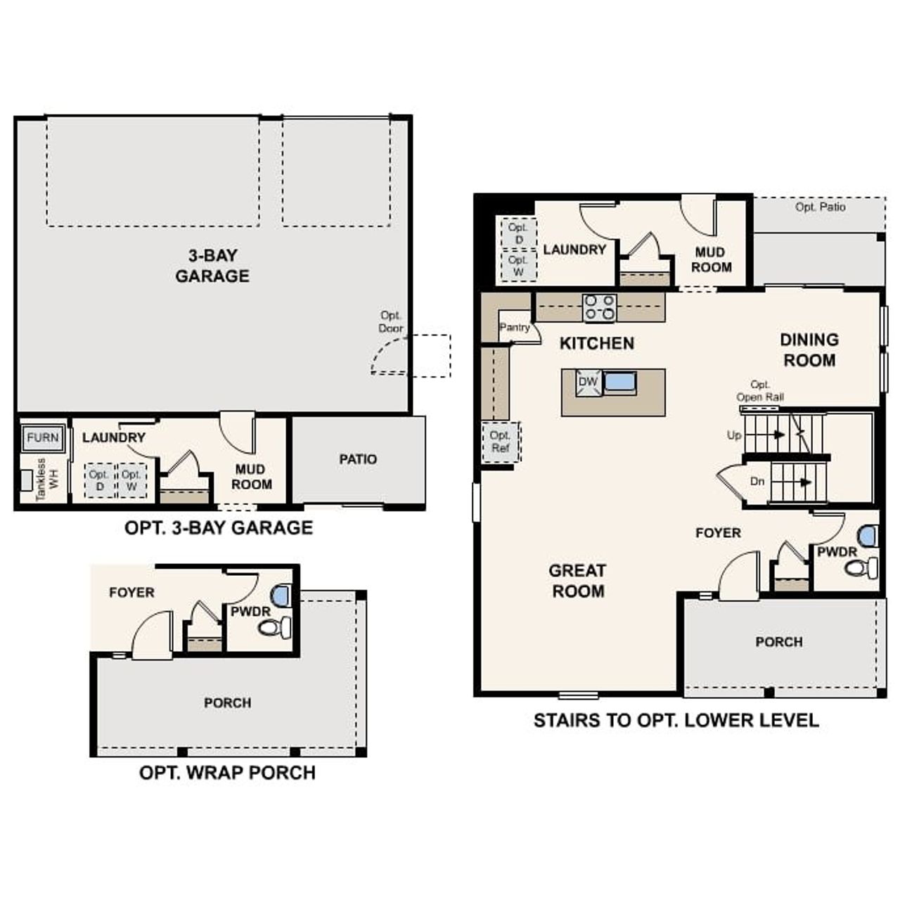 2D floor plan layout for the The Ashton by Century Communities in The Boulevard II Collection at Windler, Aurora, CO (Image 2). 2D floor plan layout for the The Ashton by Century Communities in The Boulevard II Collection at Windler, Aurora, CO (Image 2).