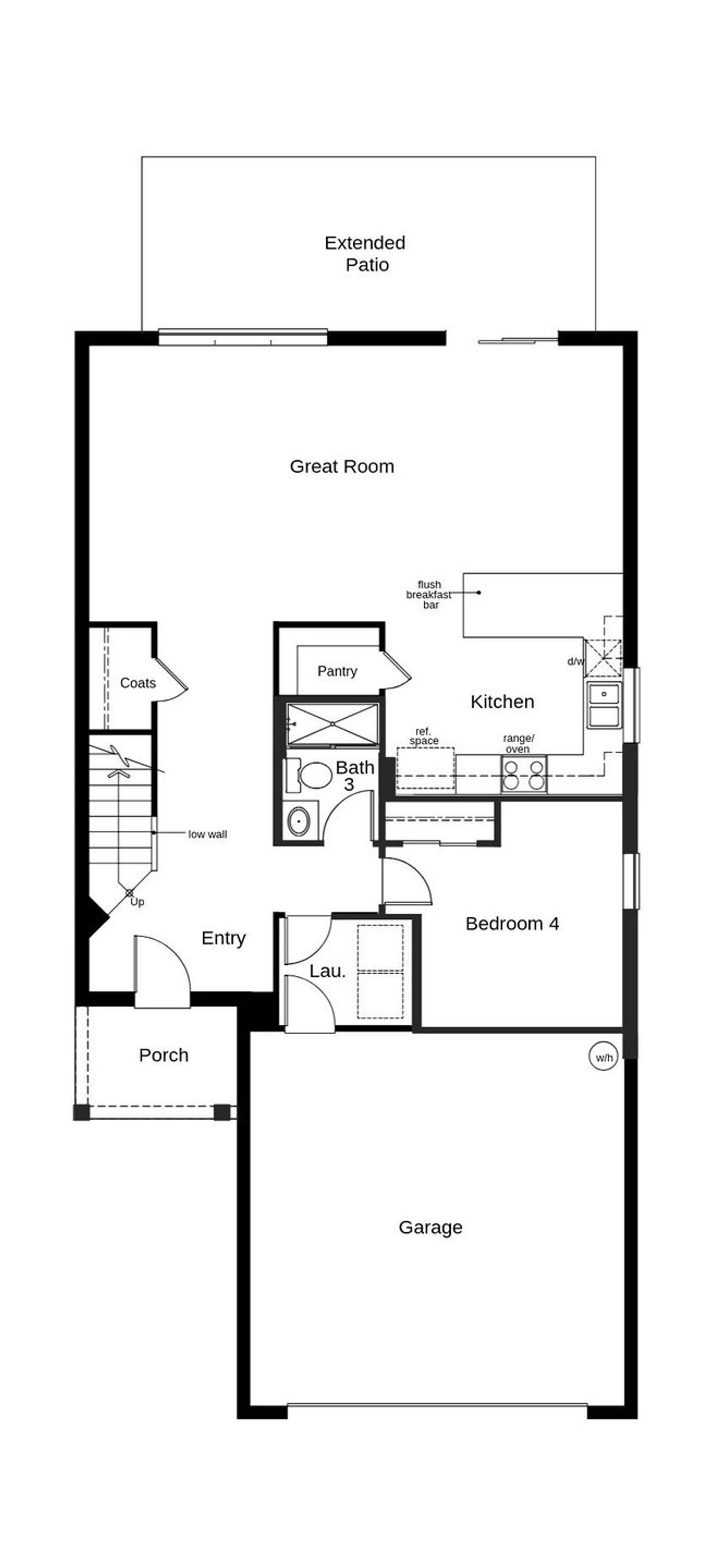 2D floor plan layout of this home in Heron Glen, Palmetto, FL (Image 2).