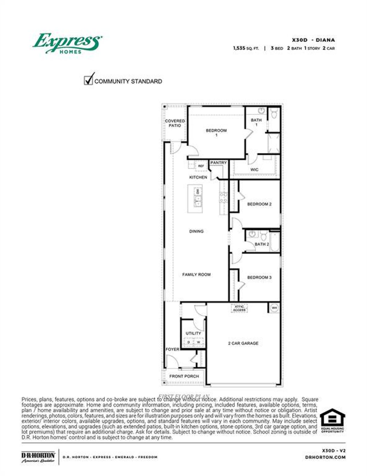 2D floor plan layout of this home in Wildcat Ranch, Crandall, TX (Image 2). 2D floor plan layout of this home in Wildcat Ranch, Crandall, TX (Image 2).