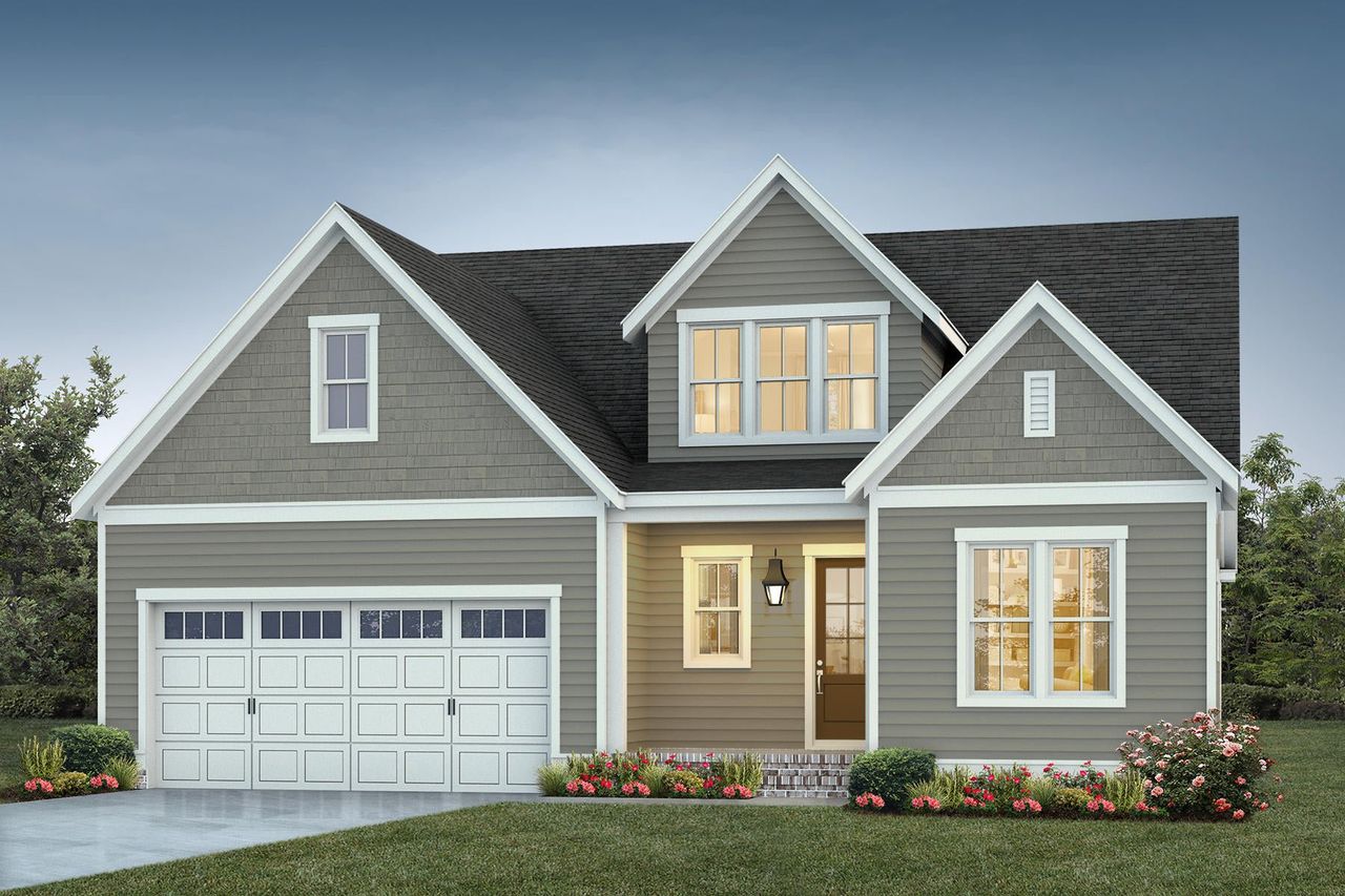 Representative exterior photo of a completed home built from the Seabrook by Homes by Dickerson in Wendell Falls, Wendell, NC (Image 2).