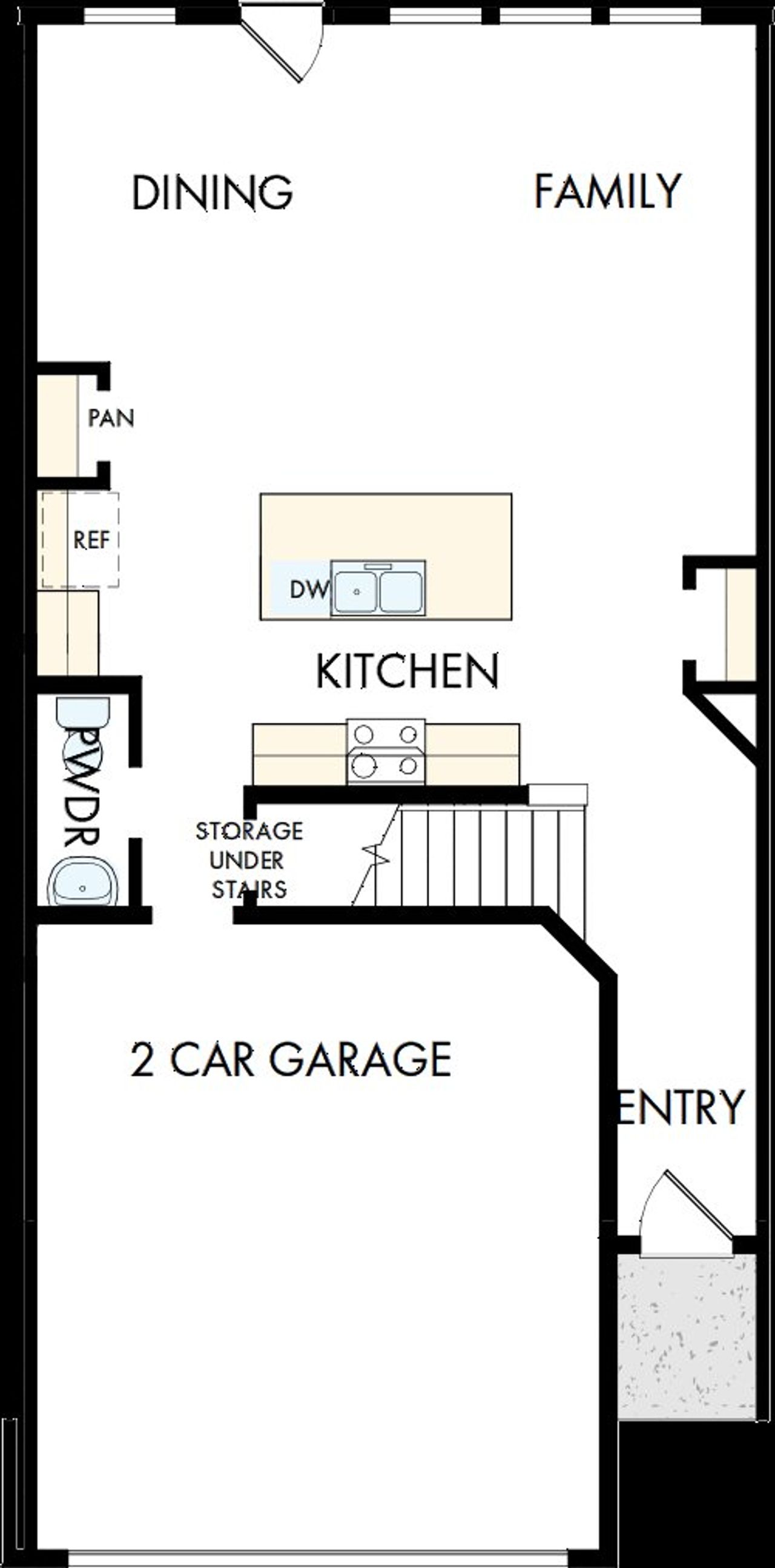2D floor plan layout of this home in Grandview Terrace, Canton, GA (Image 2).