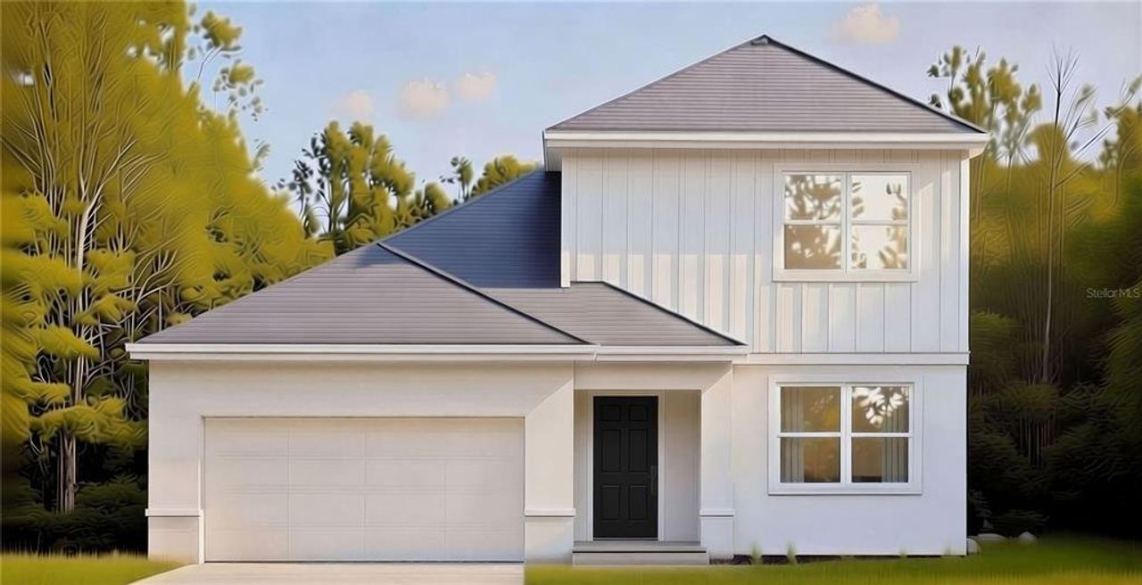 Front exterior of a new home in , Orlando, FL, highlighting curb appeal (Image 2).