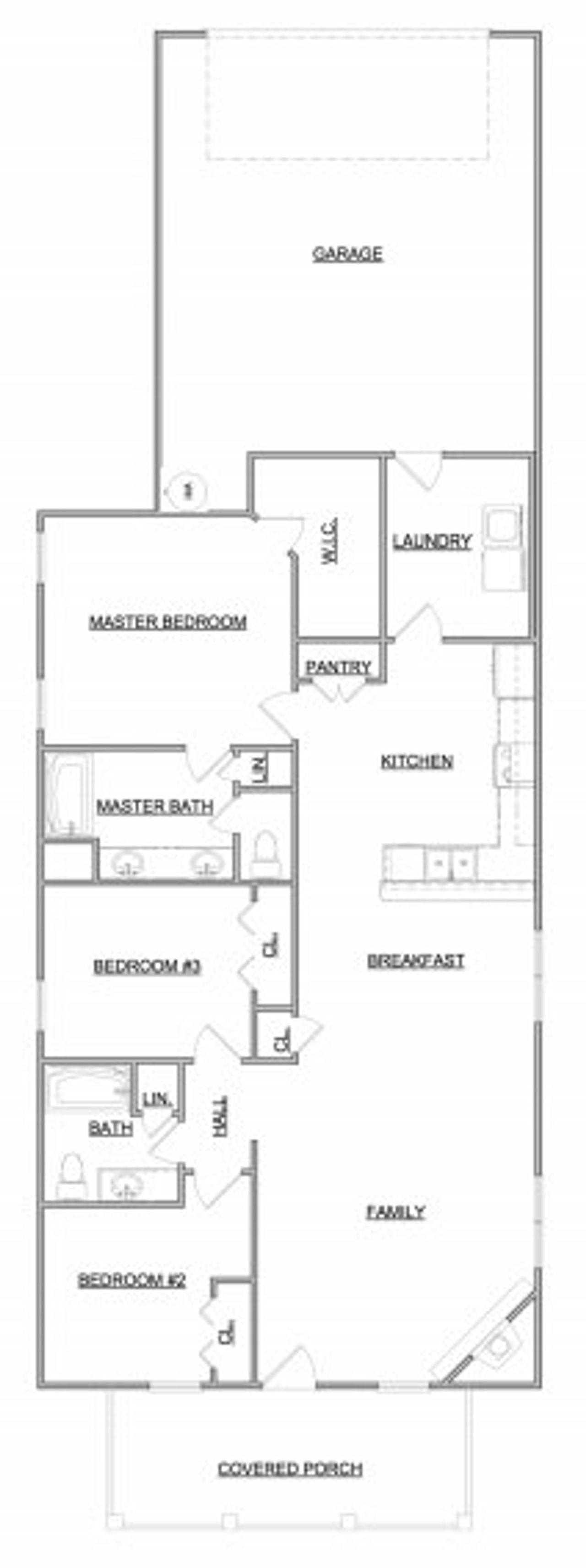 2D floor plan layout for the The Columbia by Smithbilt Homes in The Preserve, Oak Ridge, TN (Image 2). 2D floor plan layout for the The Columbia by Smithbilt Homes in The Preserve, Oak Ridge, TN (Image 2).