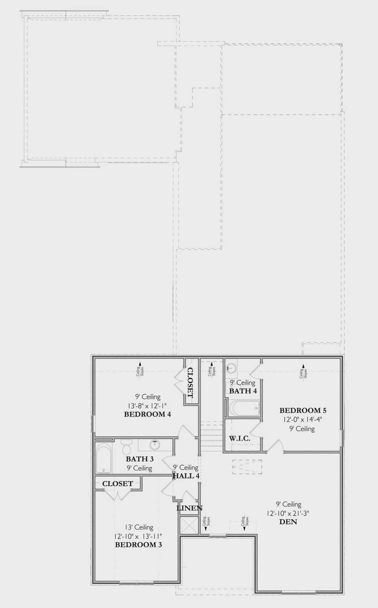 2D floor plan layout for the The Lawson 1B by Signature Homes in Poplar Farms, Franklin, TN (Image 2).
