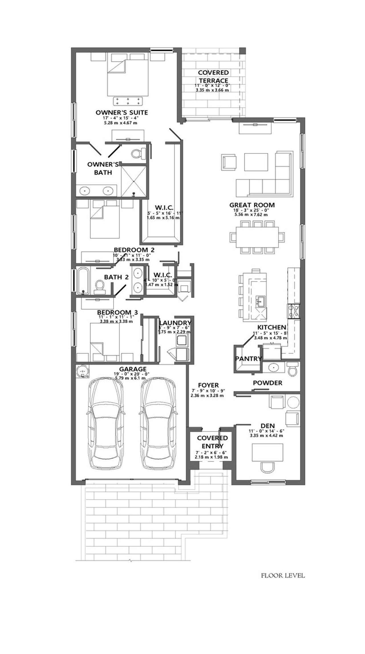 2D floor plan layout of this home in Maple Ridge, Ave Maria, FL (Image 2). 2D floor plan layout of this home in Maple Ridge, Ave Maria, FL (Image 2).