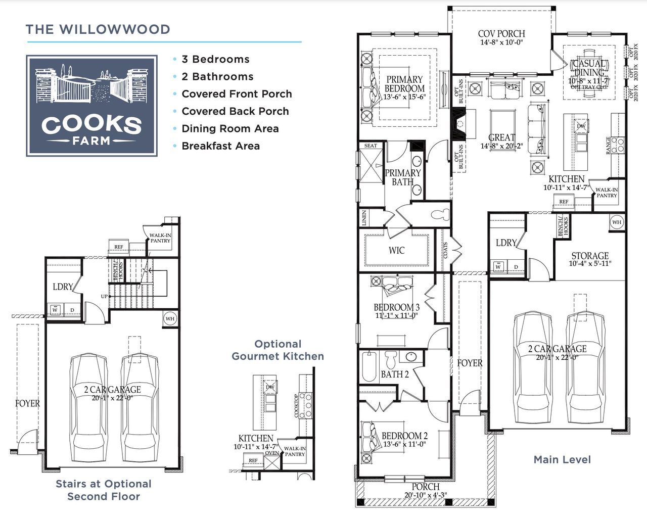 Image 2 representing the Willowwood by Southwyck Homes in Cooks Farm, Woodstock, GA.