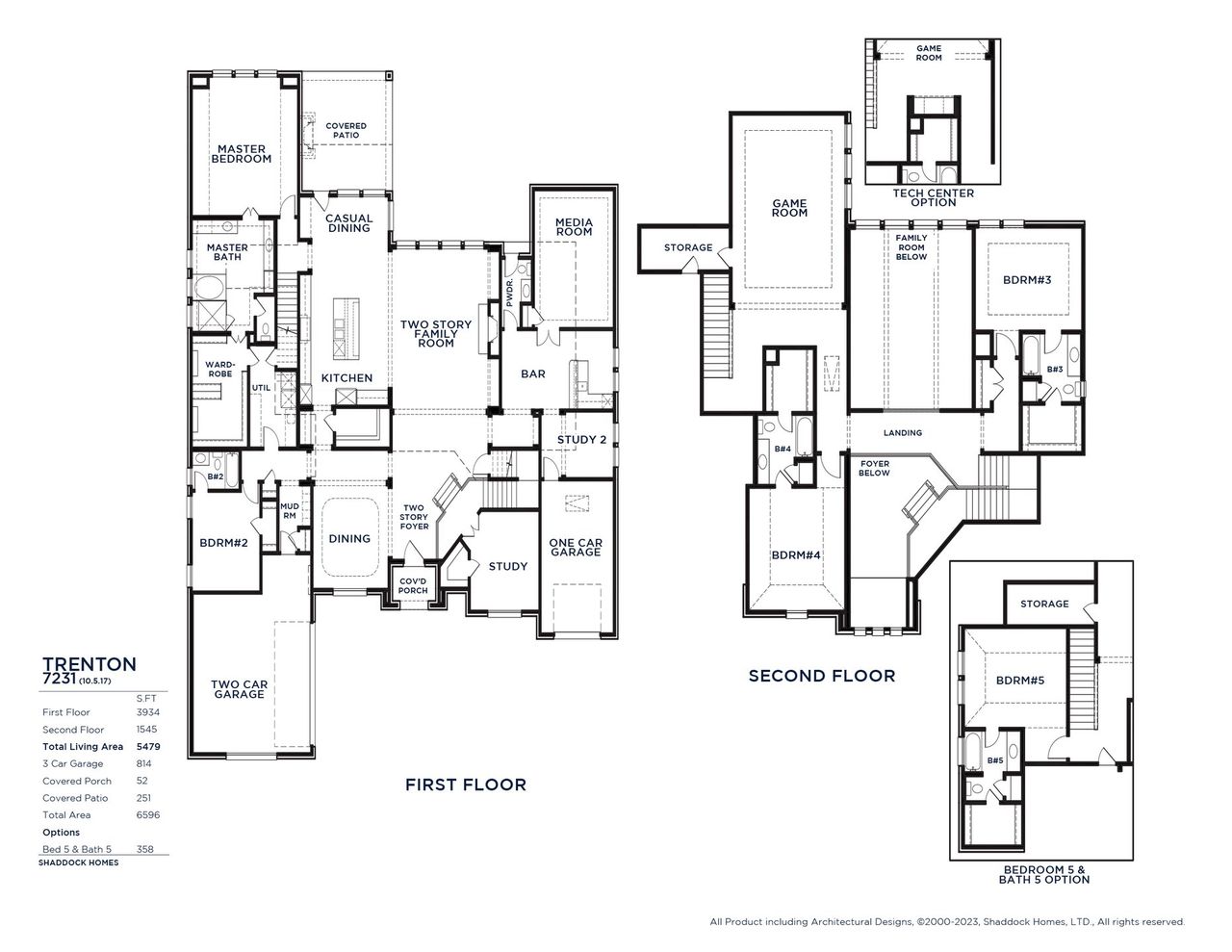 2D floor plan layout for the Trenton - SH 7231 by Shaddock Homes in Light Farms Graham/Reagan, Celina, TX (Image 2). 2D floor plan layout for the Trenton - SH 7231 by Shaddock Homes in Light Farms Graham/Reagan, Celina, TX (Image 2).
