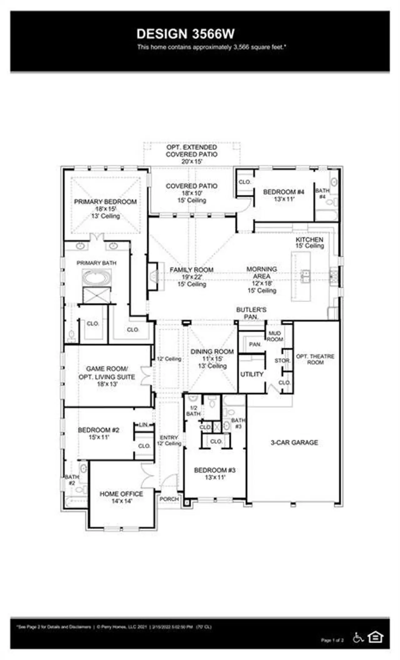 2D floor plan layout of this home in , Rockwall, TX (Image 2).
