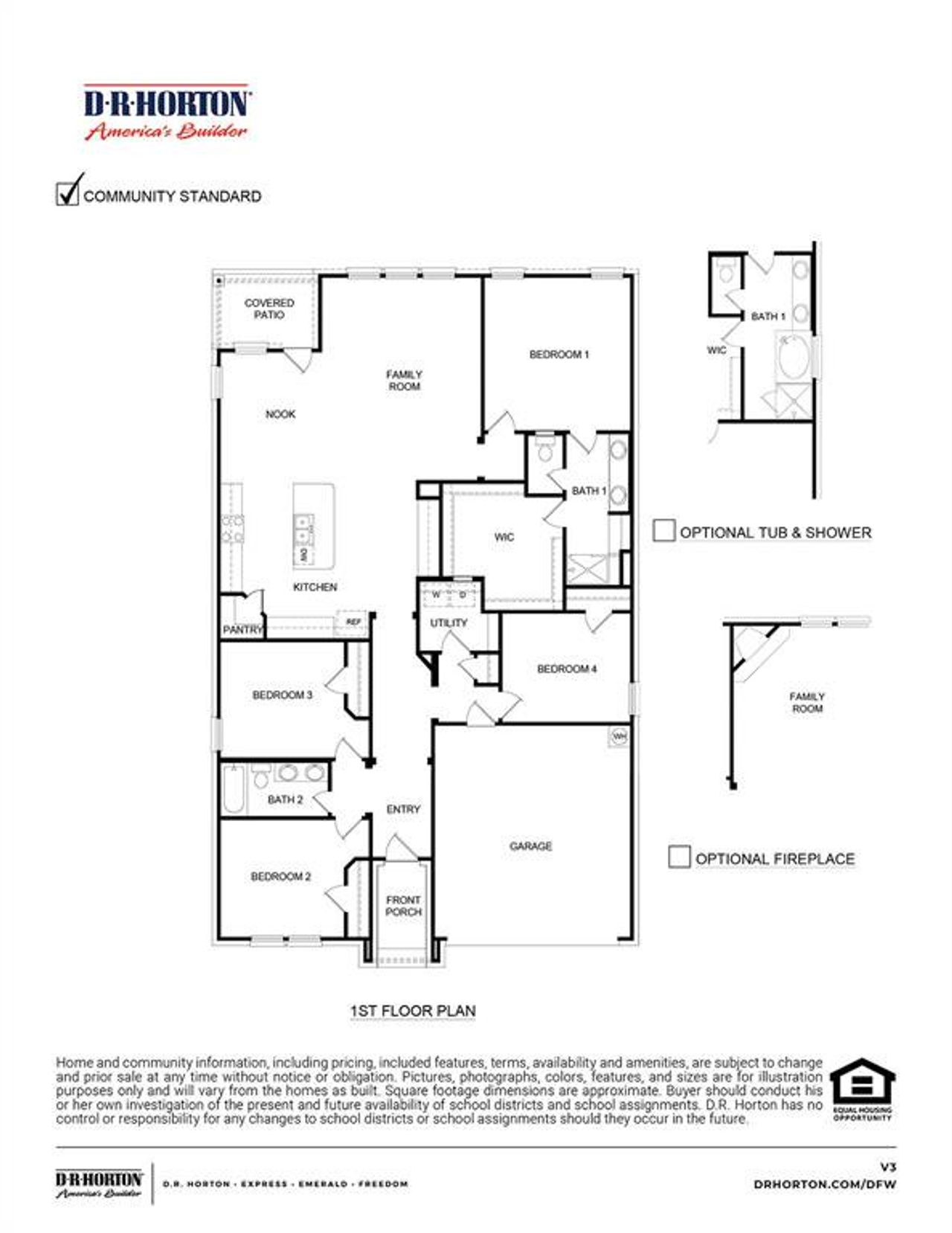 2D floor plan layout of this home in Woodcreek, Fate, TX (Image 2). 2D floor plan layout of this home in Woodcreek, Fate, TX (Image 2).