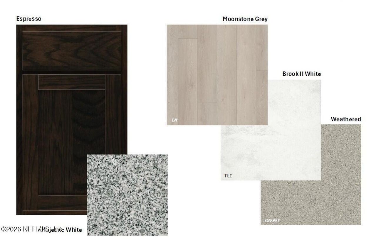 Sample of building materials used in homes in Panther Creek, Jacksonville (Image 2).