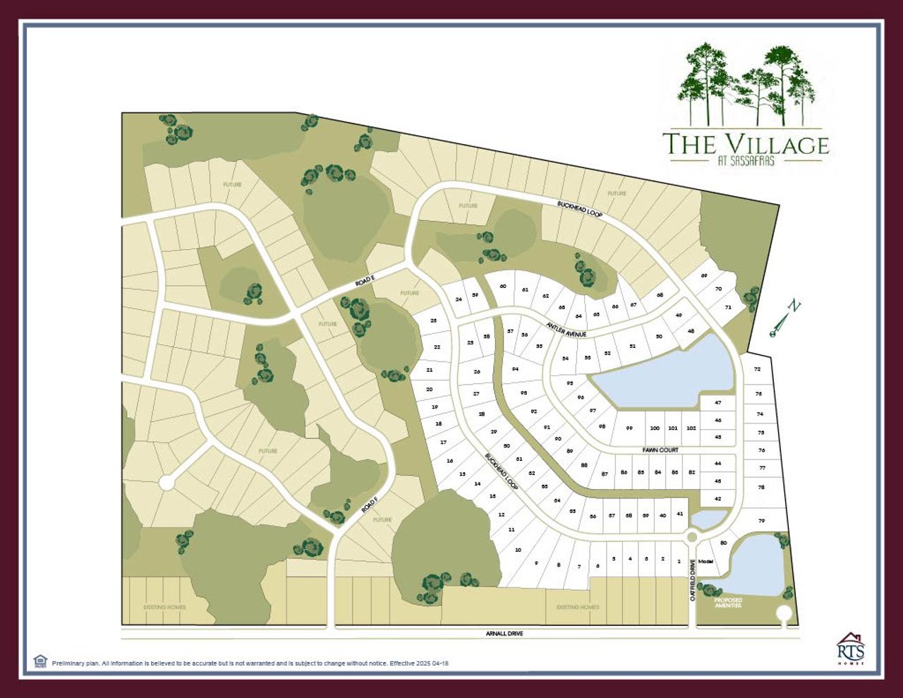 2D floor plan layout of this home in The Village at Sassafras, Allenhurst, GA (Image 2).
