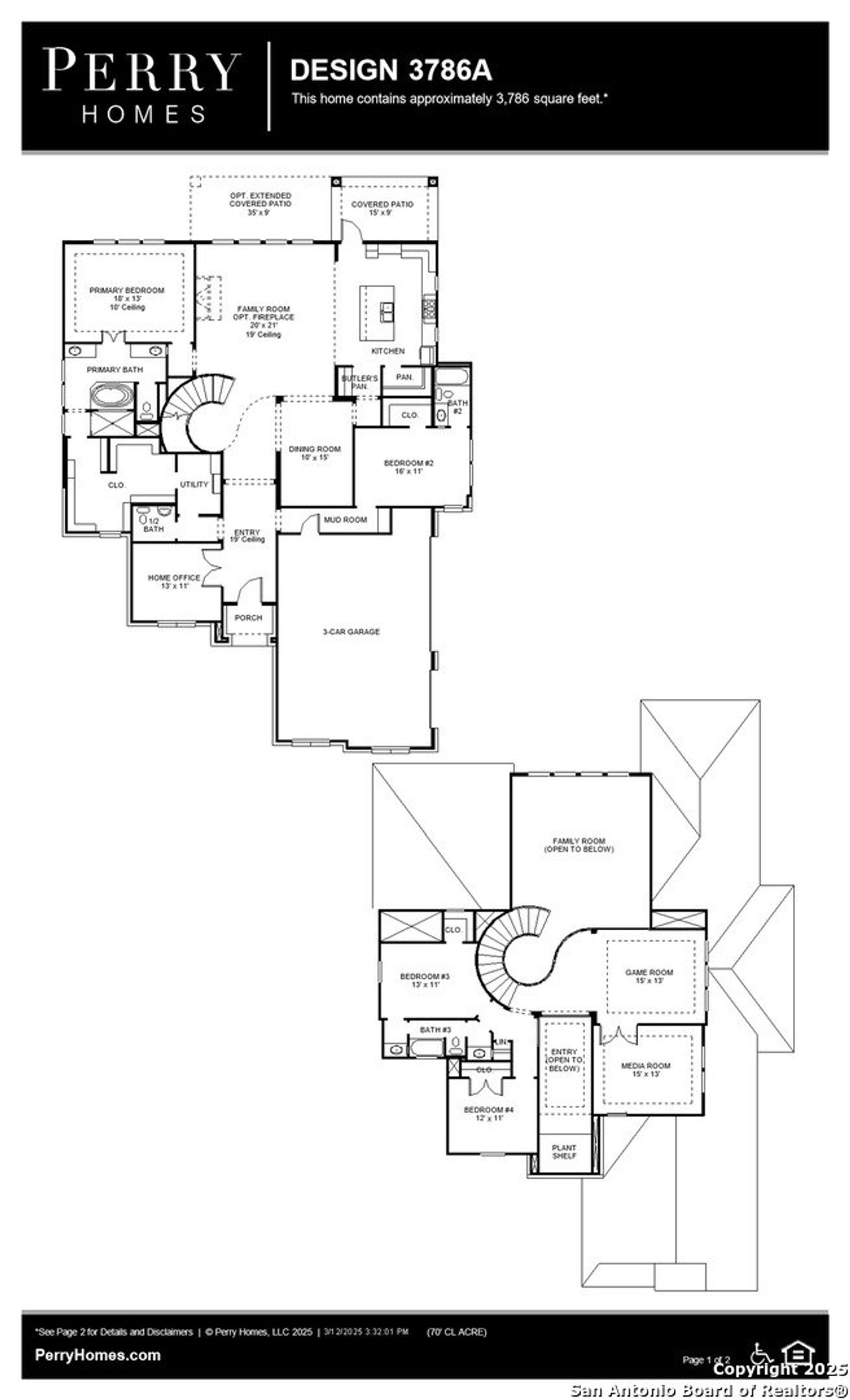 2D floor plan layout of this home in Megan's Landing 1/2 Acre, Castroville, TX (Image 2). 2D floor plan layout of this home in Megan's Landing 1/2 Acre, Castroville, TX (Image 2).