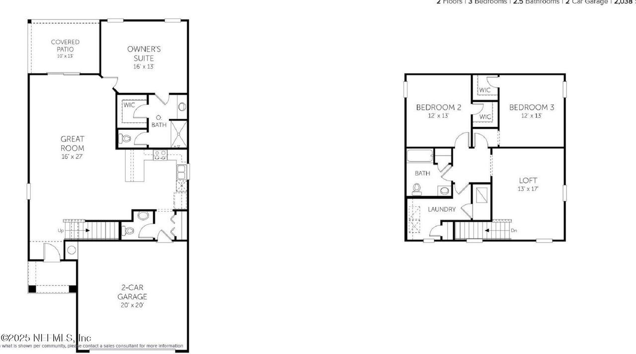 2D floor plan layout of this home in Amberly, Green Cove Springs, FL (Image 2). 2D floor plan layout of this home in Amberly, Green Cove Springs, FL (Image 2).