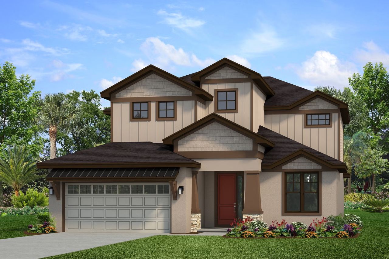 Representative exterior photo of a completed home built from the Ashford by Park Square Residential in The Sanctuary at Seaire, Parrish, FL (Image 2).