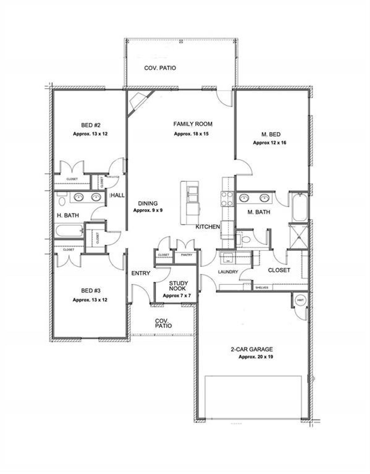 2D floor plan layout of this home in , Abilene, TX (Image 2). 2D floor plan layout of this home in , Abilene, TX (Image 2).