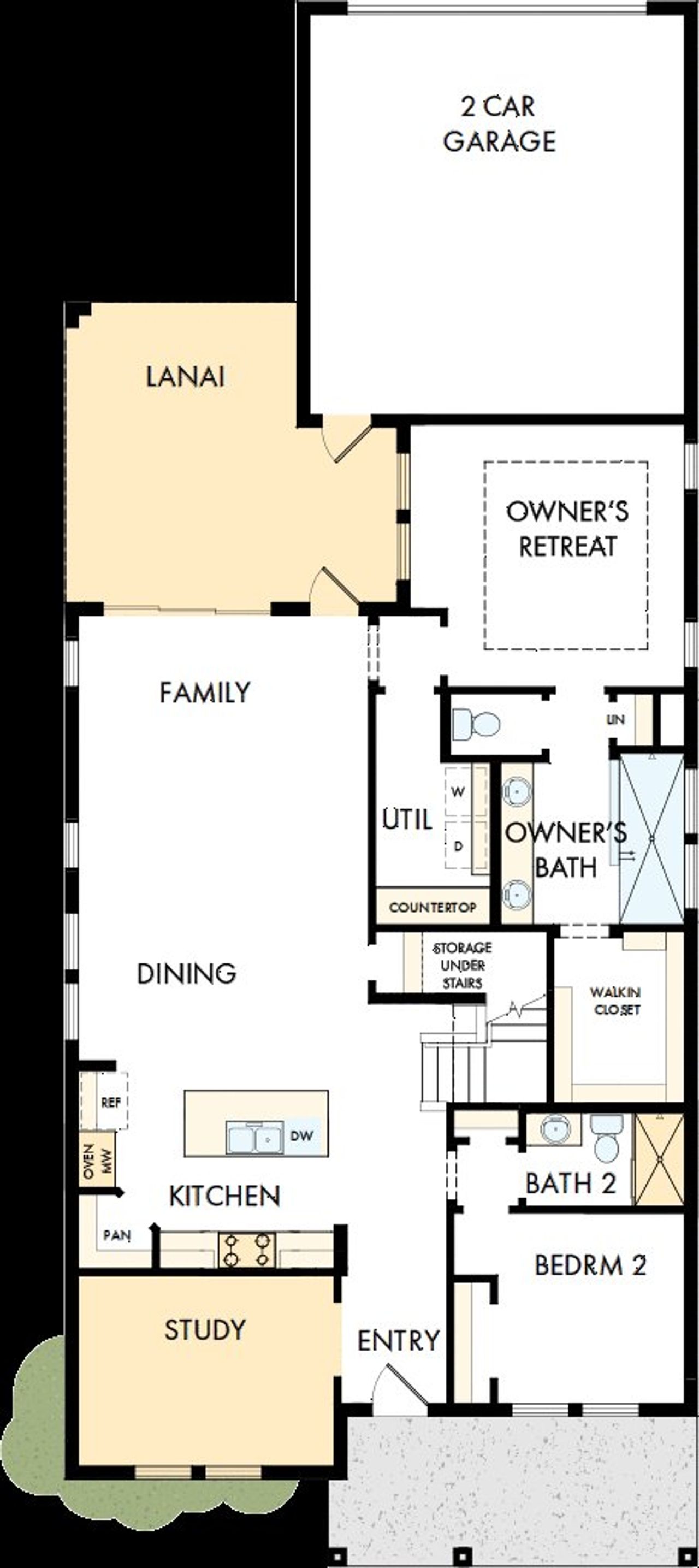 2D floor plan layout of this home in SeaFlower – Bungalow Homes, Bradenton, FL (Image 2). 2D floor plan layout of this home in SeaFlower – Bungalow Homes, Bradenton, FL (Image 2).