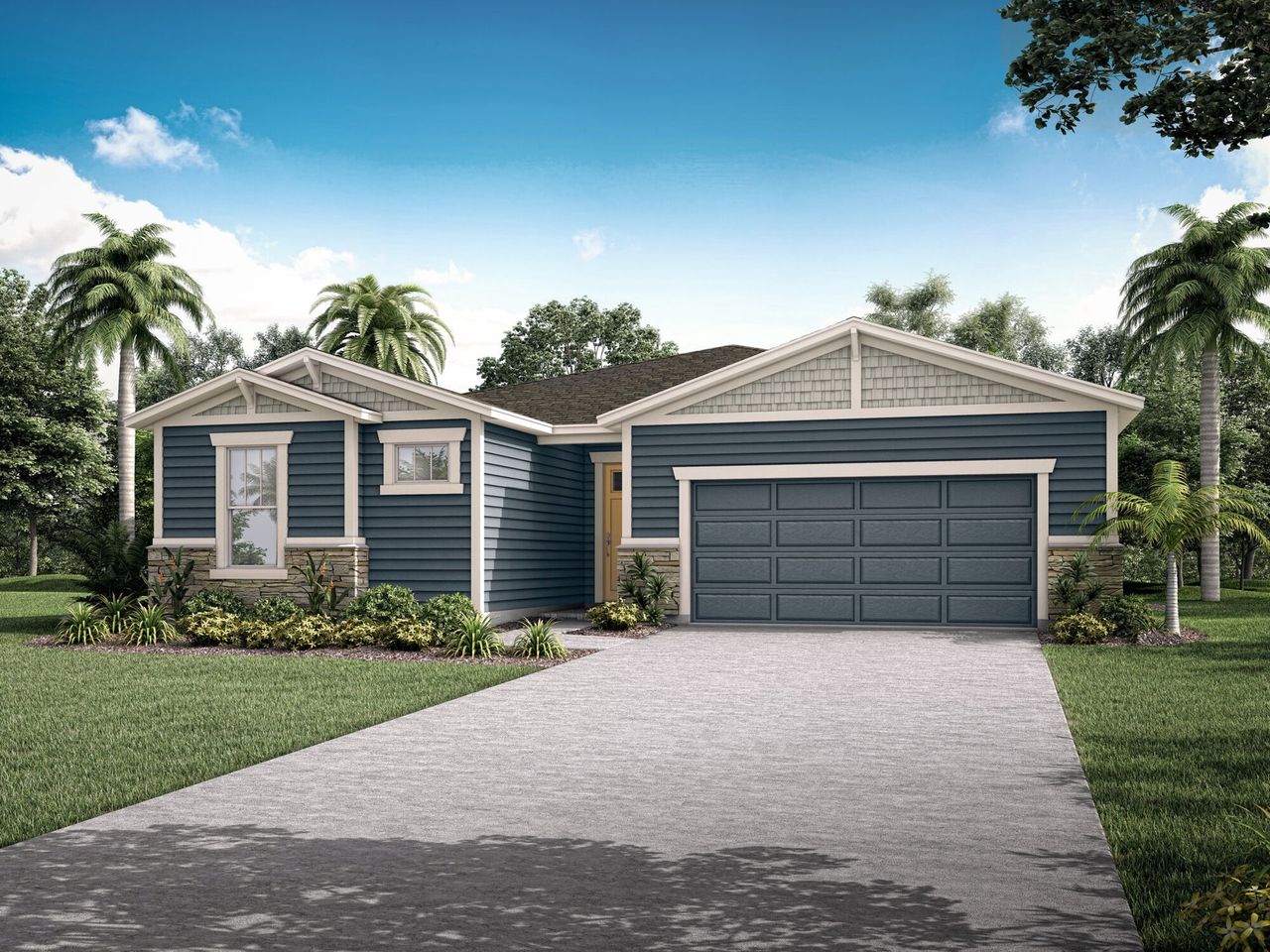 Representative exterior photo of a completed home built from the Pier by Mattamy Homes in RiverTown, St. Johns, FL (Image 2).
