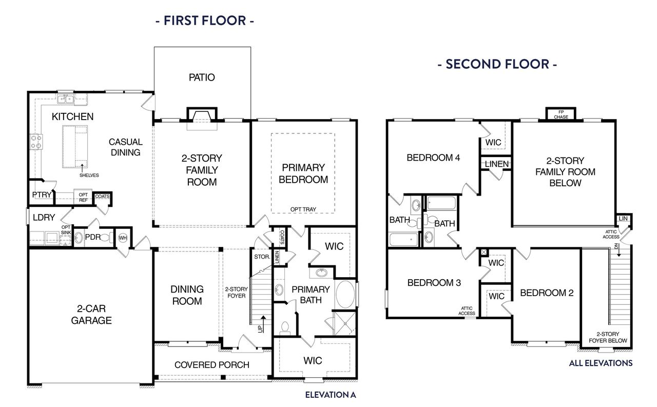 2D floor plan layout of this home in Woodland Hills, Loganville, GA (Image 2).