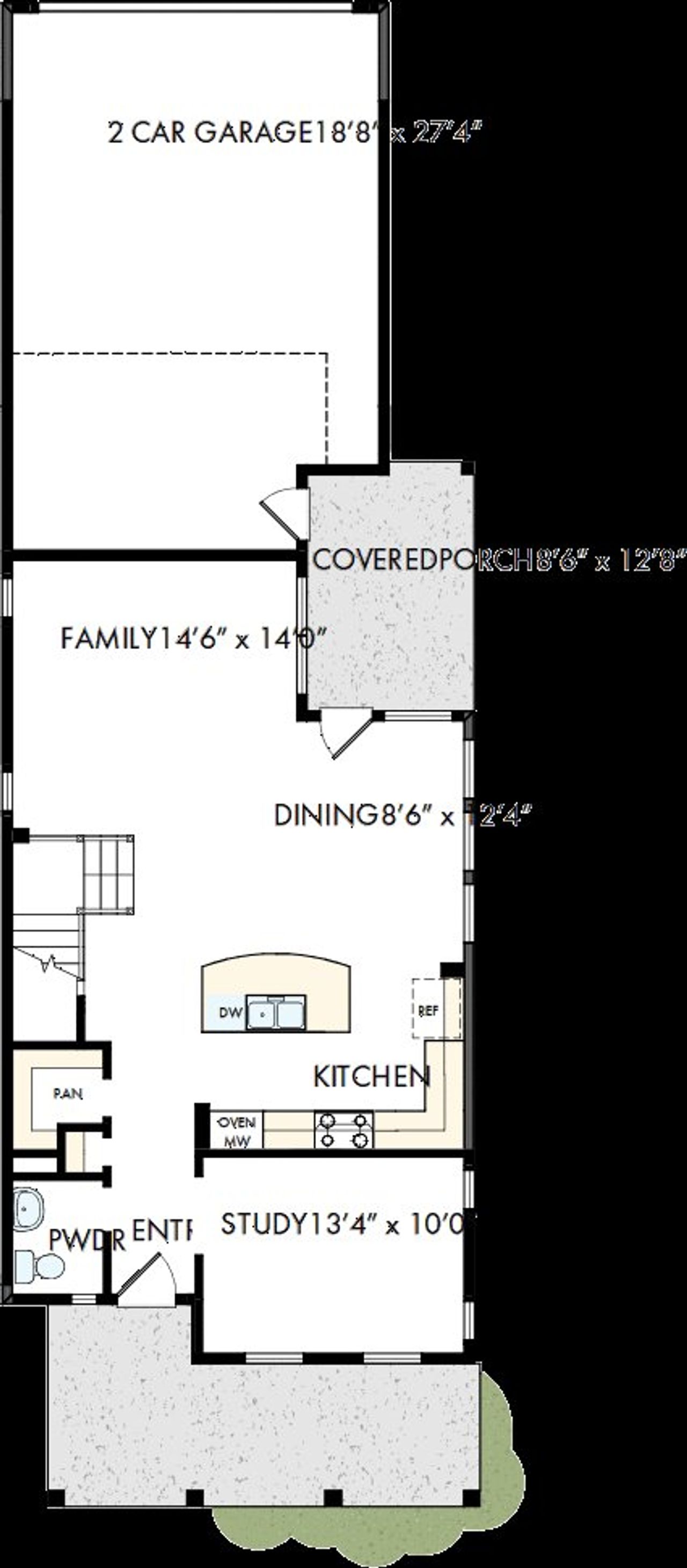 2D floor plan layout of this home in Walsh Cottage, Fort Worth, TX (Image 2).