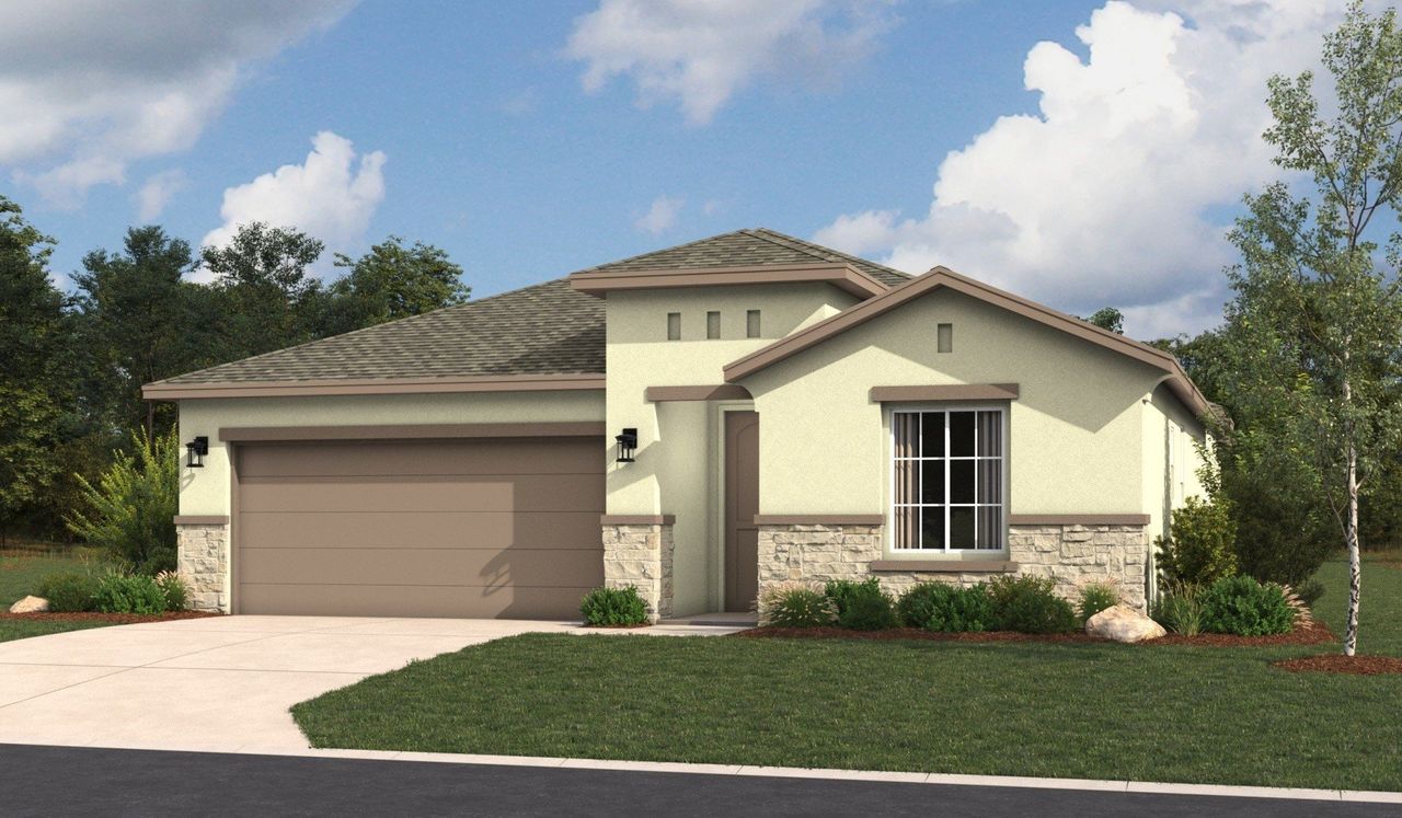 Representative exterior photo of a completed home built from the Tularosa by Hakes Brothers in Paloma Ranch, Harlingen, TX (Image 2).
