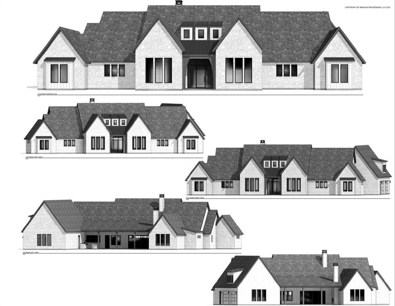 Exterior rendering of this home design in , Aledo, TX (Image 2).